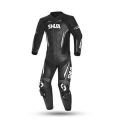Shua Infinity Tuta Moto 2 pezzi Nero/Bianco/Anatracita 
