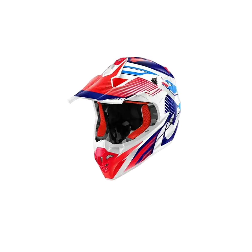 GIVI 60.1 INVER Moto Motocross Enduro Caschi Rosso Bianco 