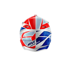 GIVI 60.1 INVER Moto Motocross Enduro Caschi Rosso Bianco 