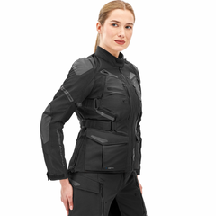 SHIMA DUNE MUJER DE TURISMO MOTO CHAQUETA TEXTIL NEGRO 