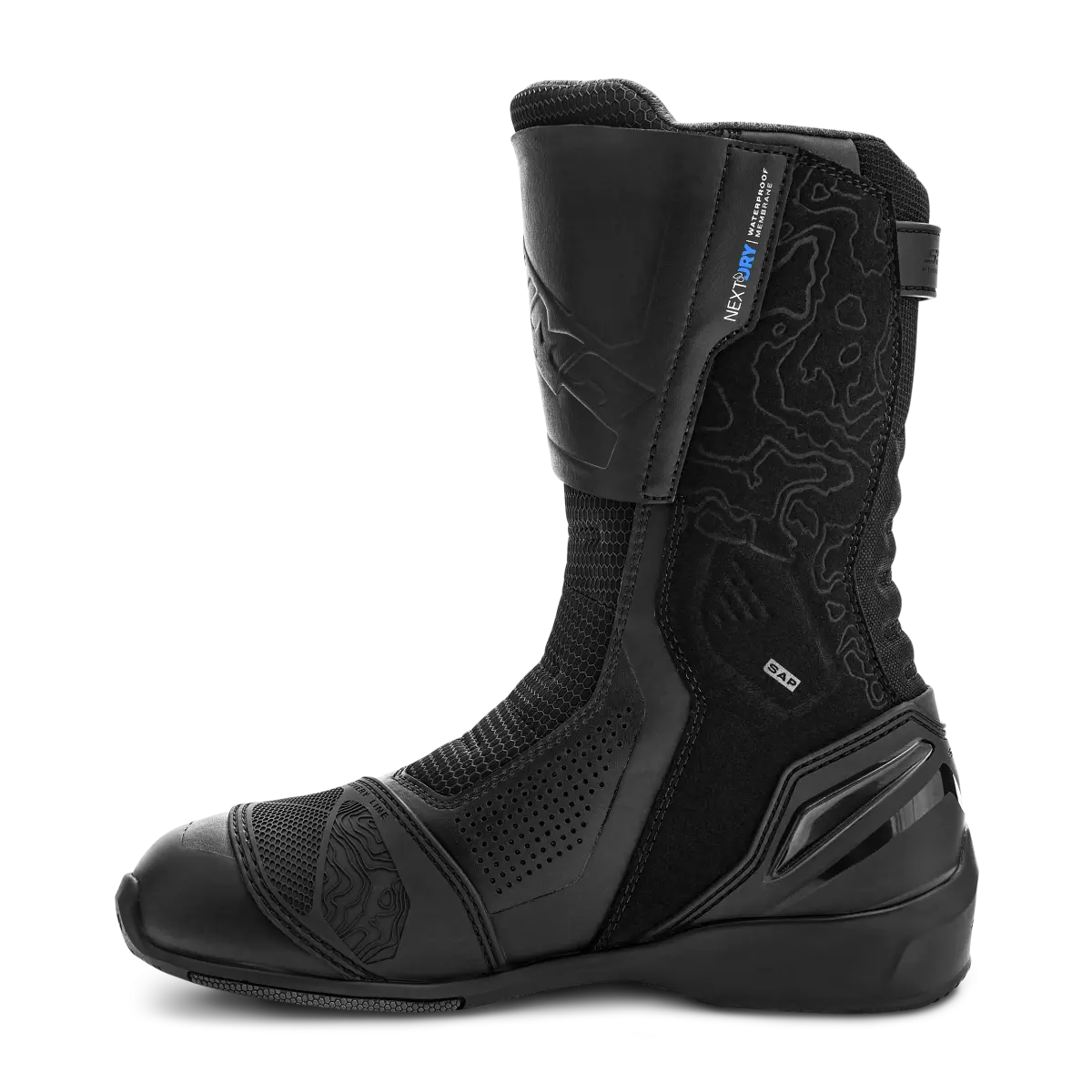 SHIMA TENEX IMPERMEABLE MUJER DE DE TURISMO MOTO BOTAS NEGRO 