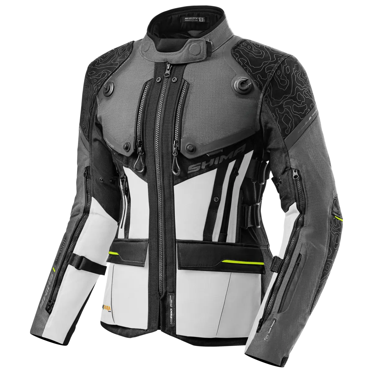 SHIMA TRACKER LADY DE MOTO CHAQUETA GRIS 