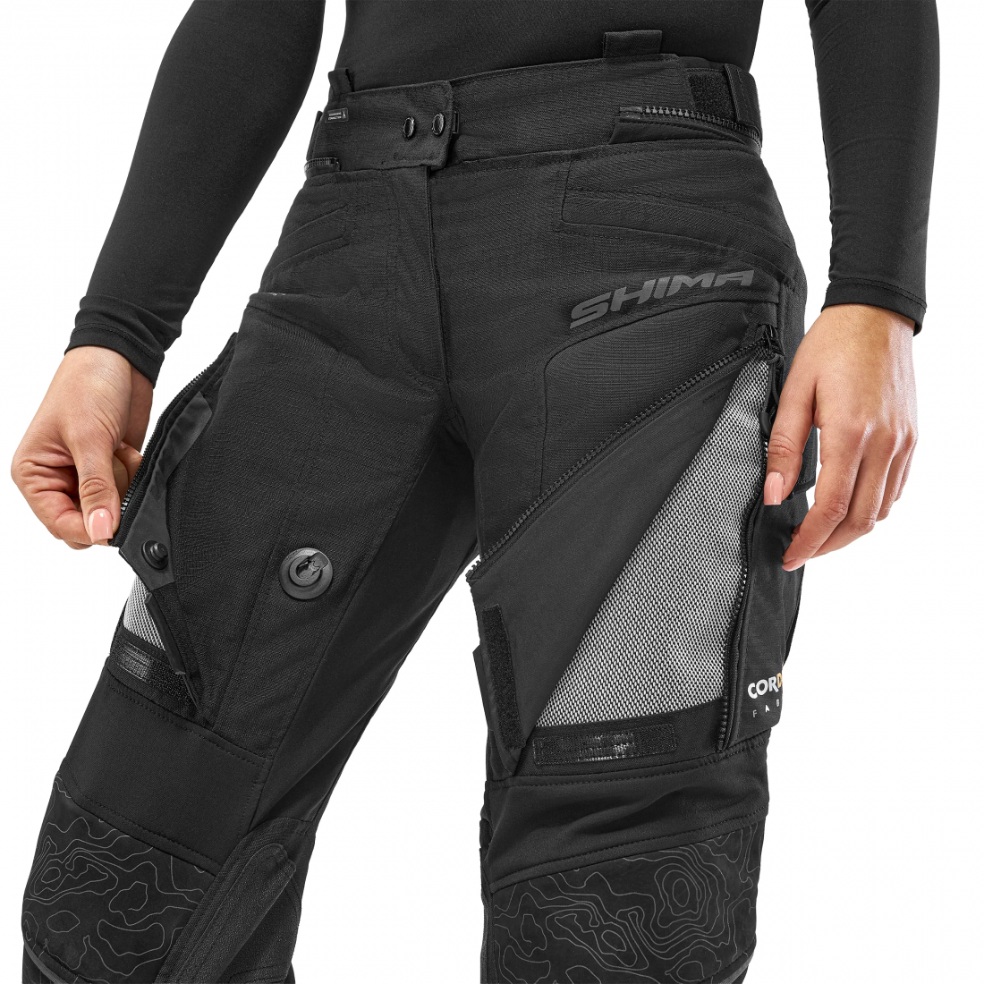 SHIMA TRACKER TURISMO DE MOTO LADY PANTALON NEGRO 