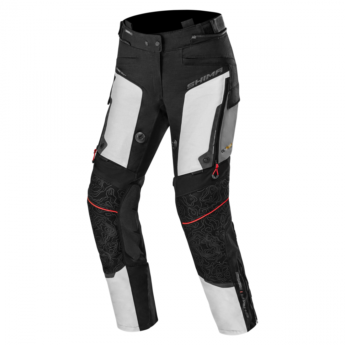 SHIMA TRACKER TURISMO DE MOTO LADY PANTALON CLARO GRIS 