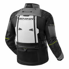 SHIMA TRACKER GIACCA DA MOTO TURISTICA UOMO GRIGIO GIALLA 