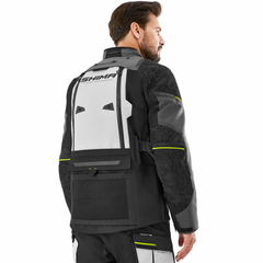 SHIMA TRACKER GIACCA DA MOTO TURISTICA UOMO GRIGIO GIALLA 