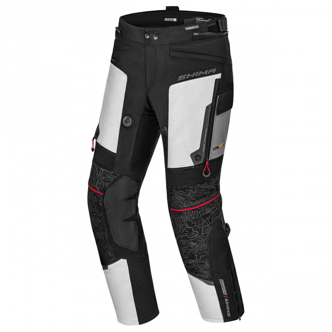 SHIMA TRACKER MAN PANTALONE DE MOTO LIGHT GRIS 