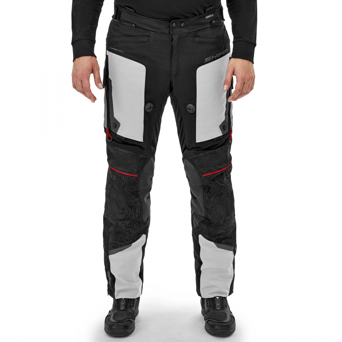 SHIMA TRACKER MAN PANTALONE DE MOTO LIGHT GRIS 