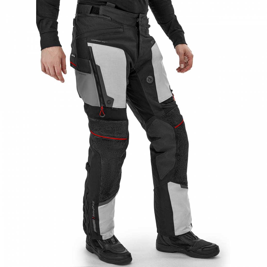 SHIMA TRACKER MAN PANTALONE DE MOTO LIGHT GRIS 
