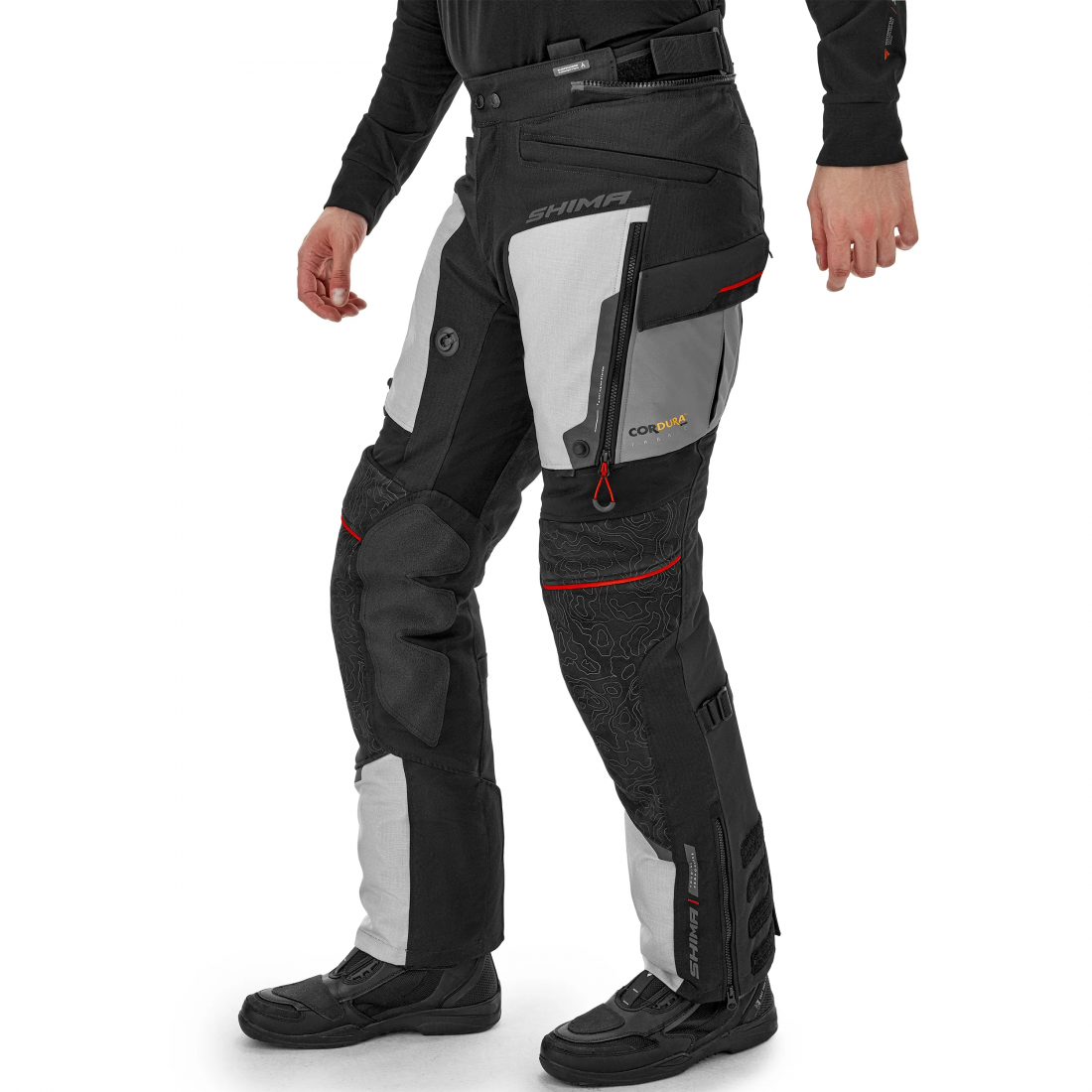 SHIMA TRACKER MAN PANTALONE DE MOTO LIGHT GRIS 