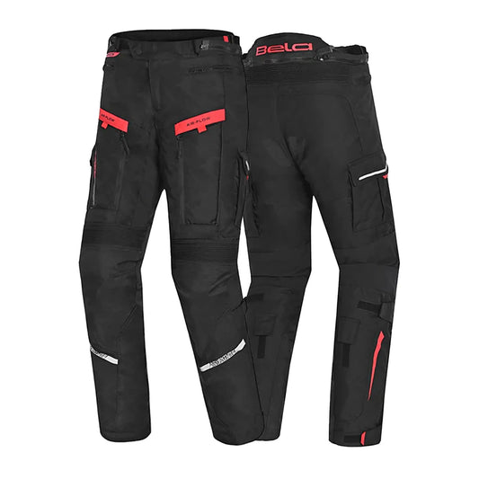 Bela Transformer Pantaloni da moto per uomo Nero/Rosso 
