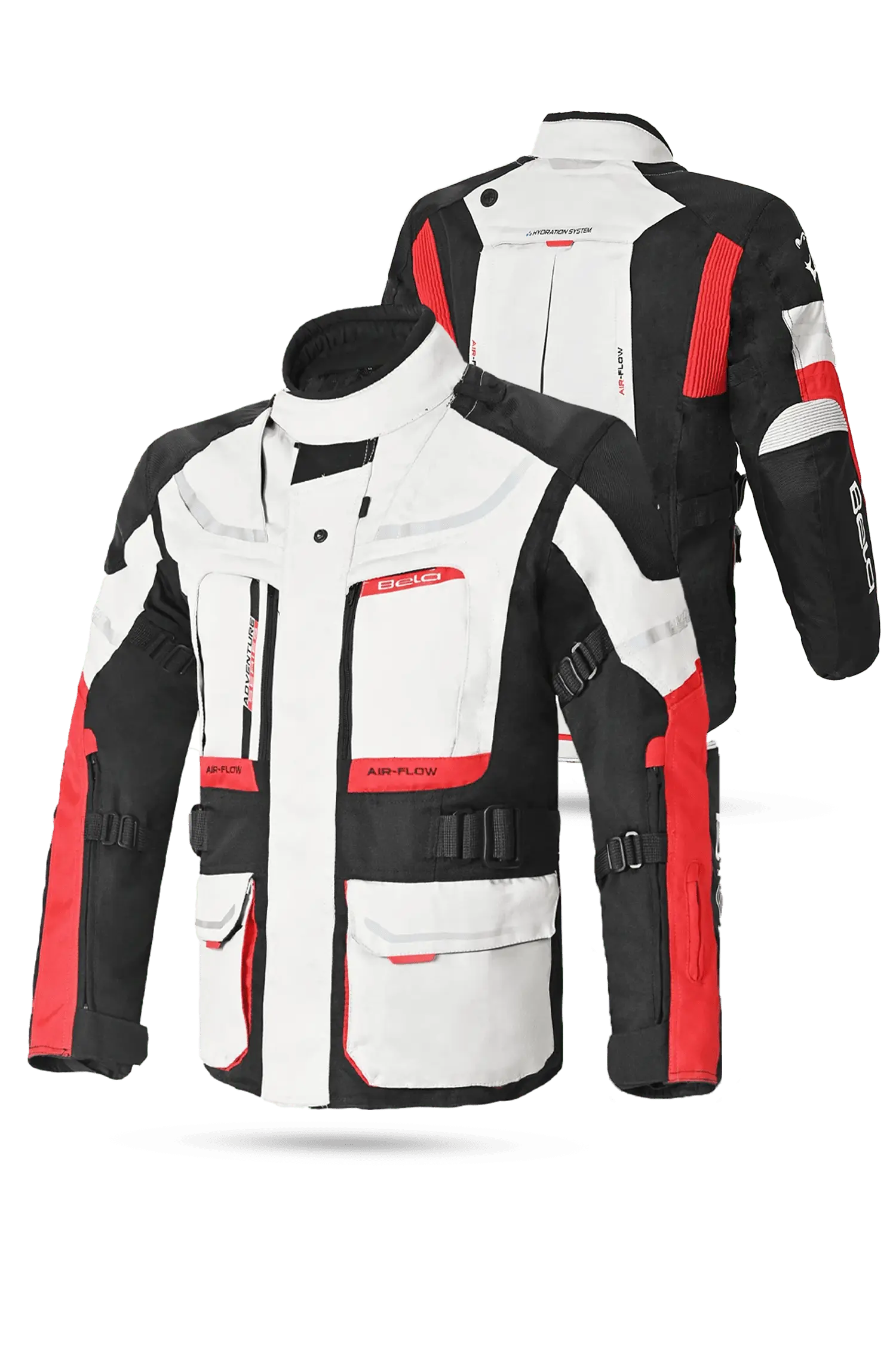 Bela Transformer Giacca Touring 3in1 Grigio Nero Rosso 