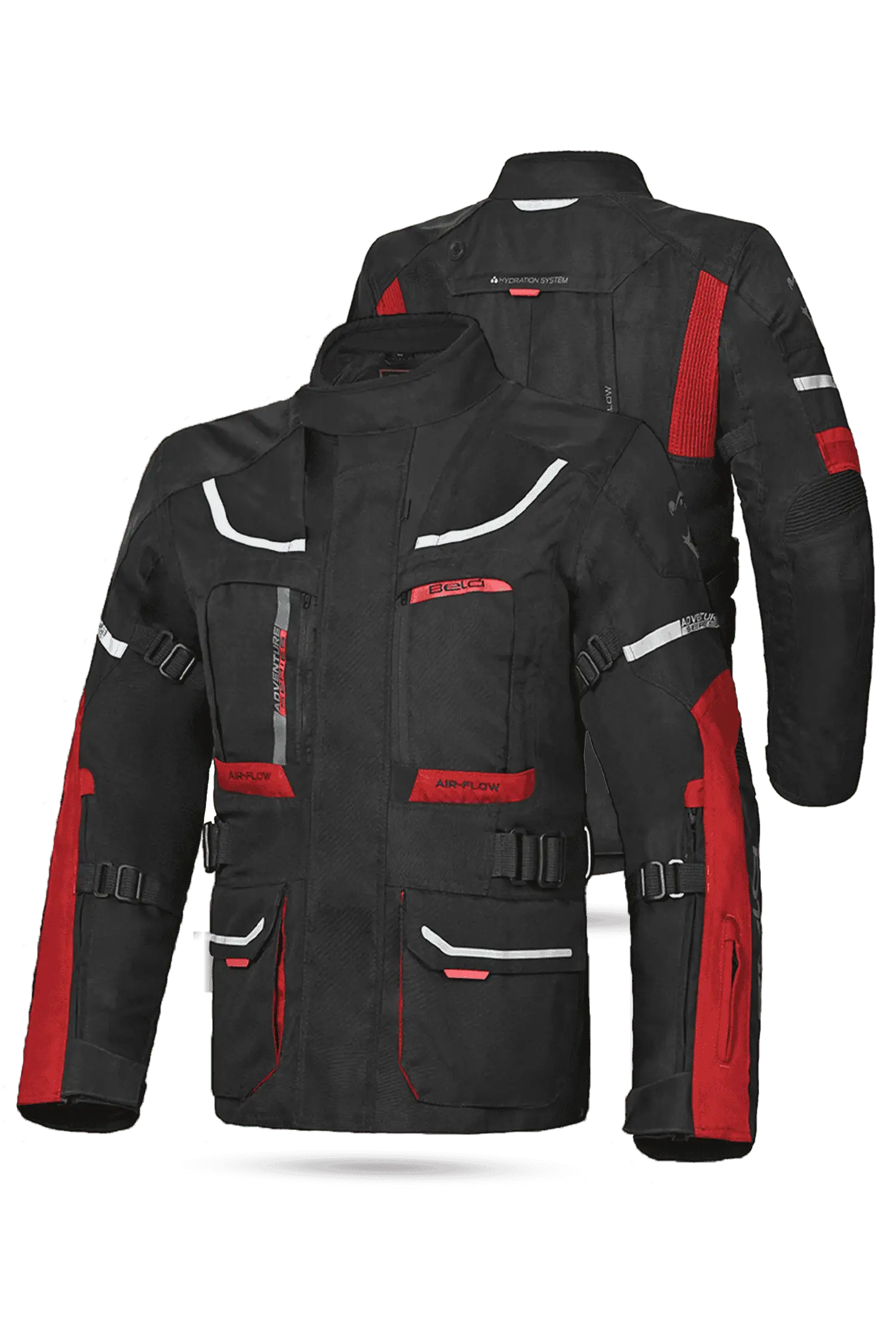 Bela Transformer Giacca Touring 3 in 1 Nero / Rosso 