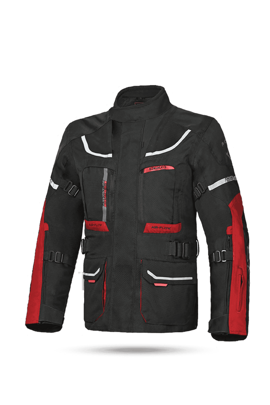 Bela Transformer Giacca Touring 3 in 1 Nero / Rosso 