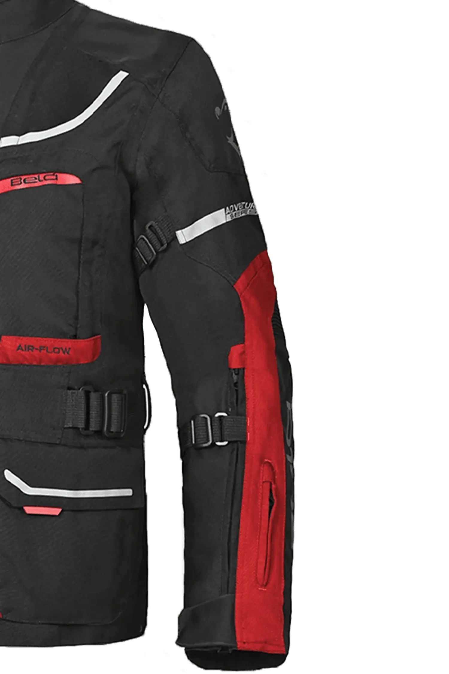 Chaqueta Textil De Moto Held Zelda - Gris/Rojo, Talla L, Con Protecciones En Hombros Y Codos, Ventilada