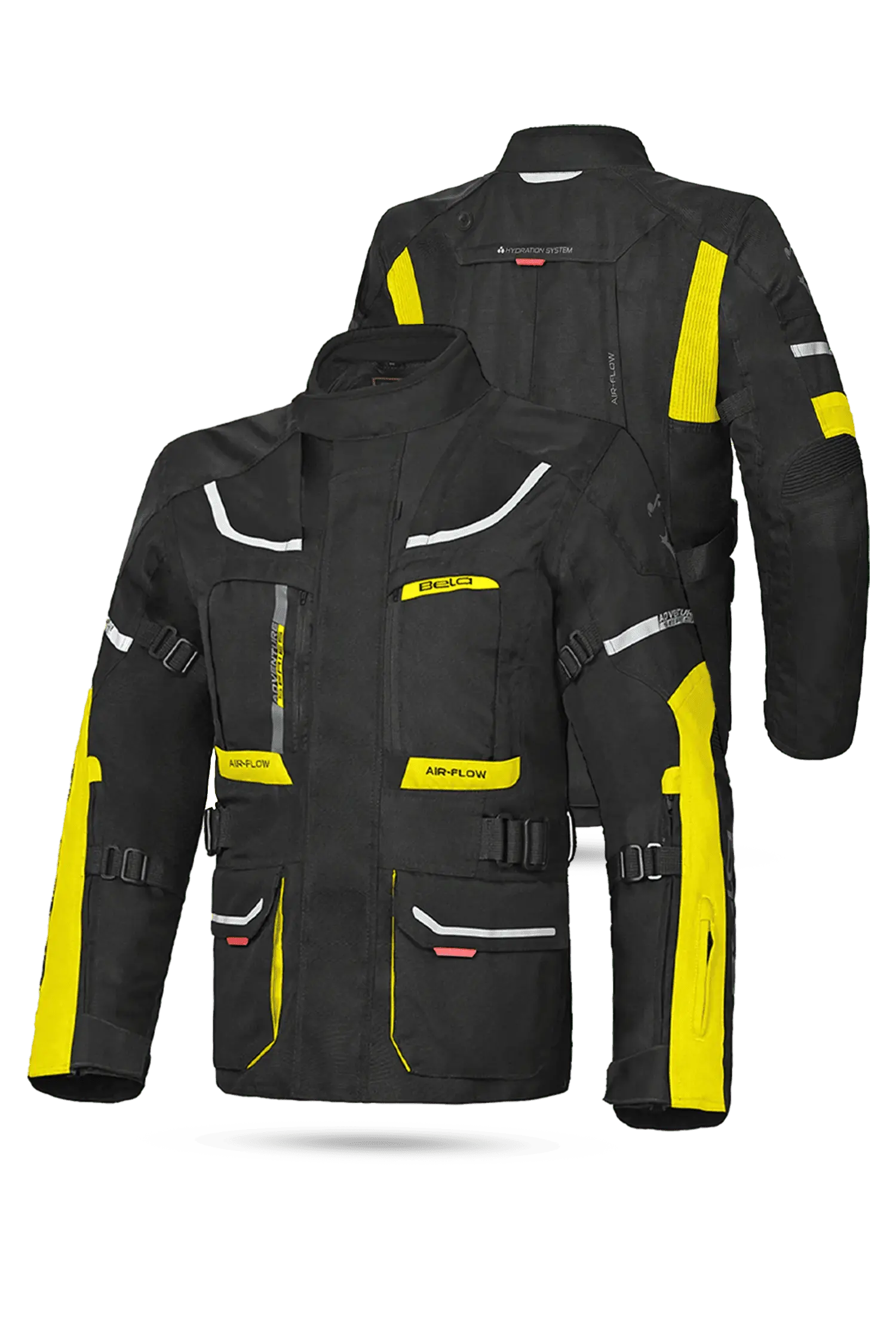 Bela Transformer Giacca Touring 3 in 1 Nero / Giallo Fluor 