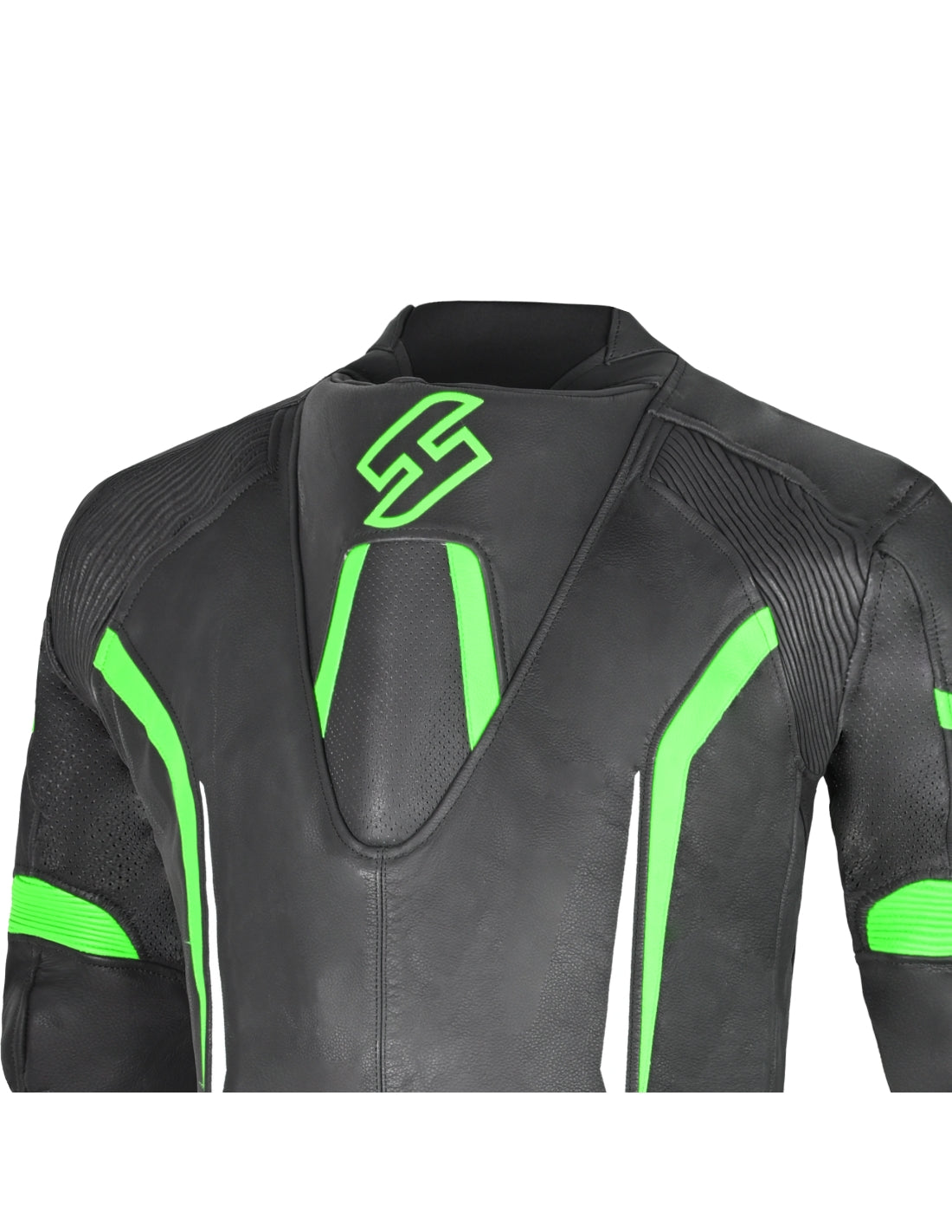 Shua Infinity Nero Verde 1PC Tute da Moto in Pelle Uomo SOLO ONLINE