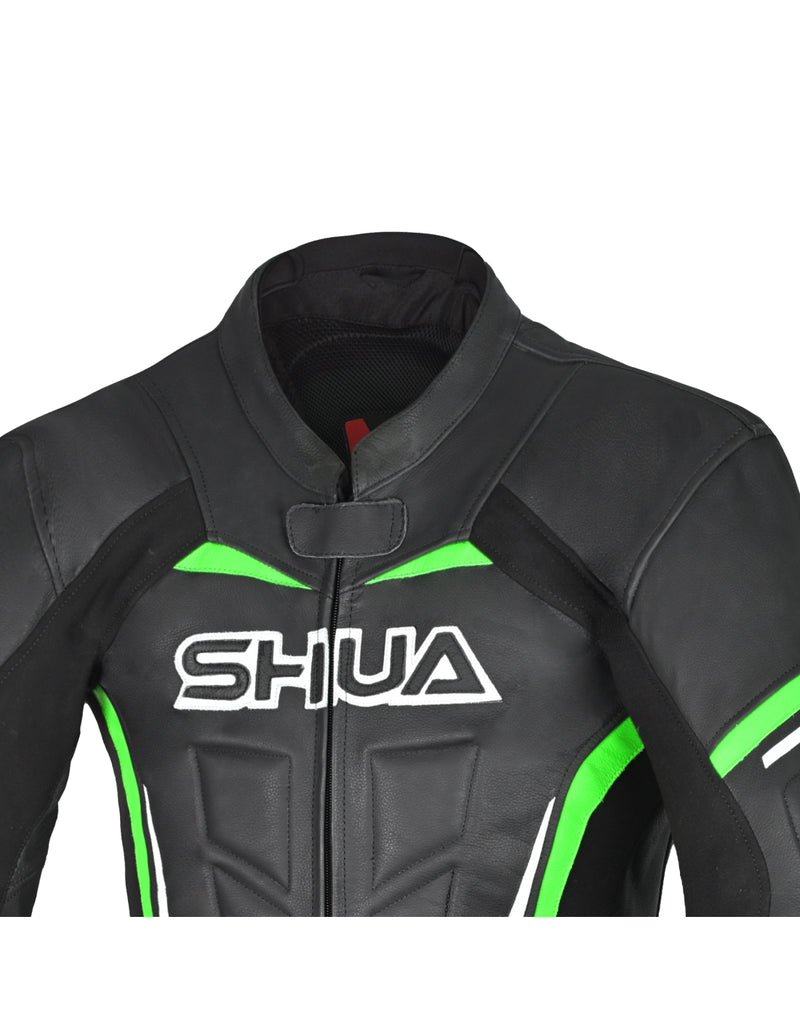 Shua Infinity Nero Verde 1PC Tute da Moto in Pelle Uomo SOLO ONLINE