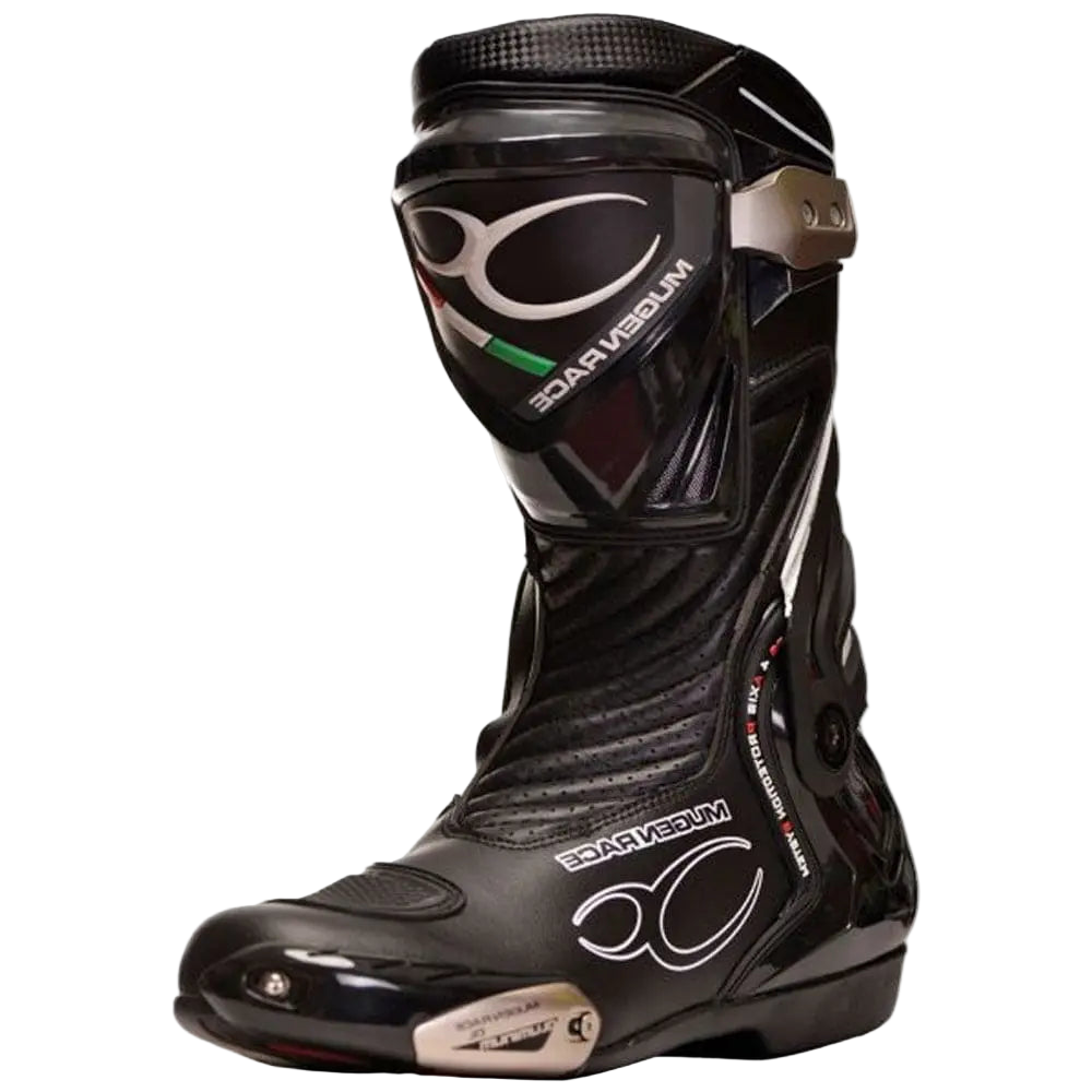 MUGENRACE Bat-Me-1690 Muiran Capisco Tre Moto Sports Stivali Nero 