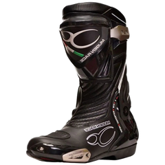 MUGENRACE Bat-Me-1690 Muiran Capisco Tre Moto Sports Stivali Nero 