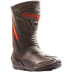 MUGENRACE BOT-MNR-2393 Bici Sportiva Velocità Stivali Nero Rosso 