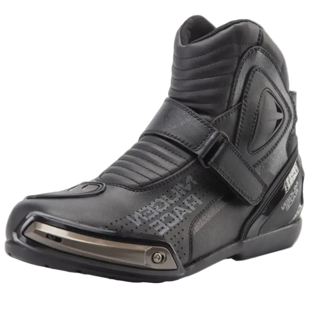 MUGENRACE MNR-2391 Hurry Moto Corti Stivali Nero 
