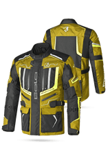 Bela Watson Giacca Touring Nera/Marrone/Giallo/Bianco 