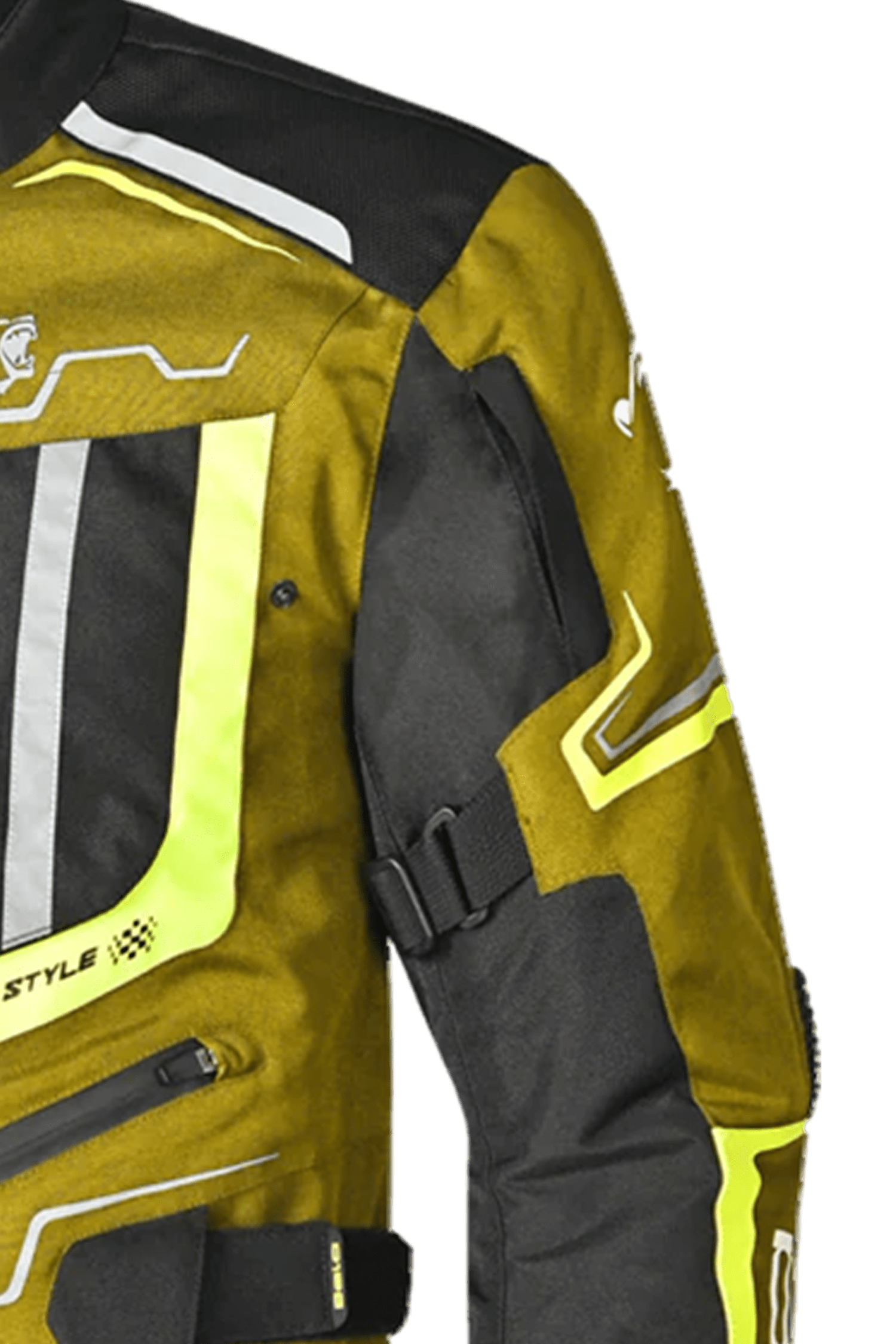 Bela Watson Giacca Touring Nera/Marrone/Giallo/Bianco 