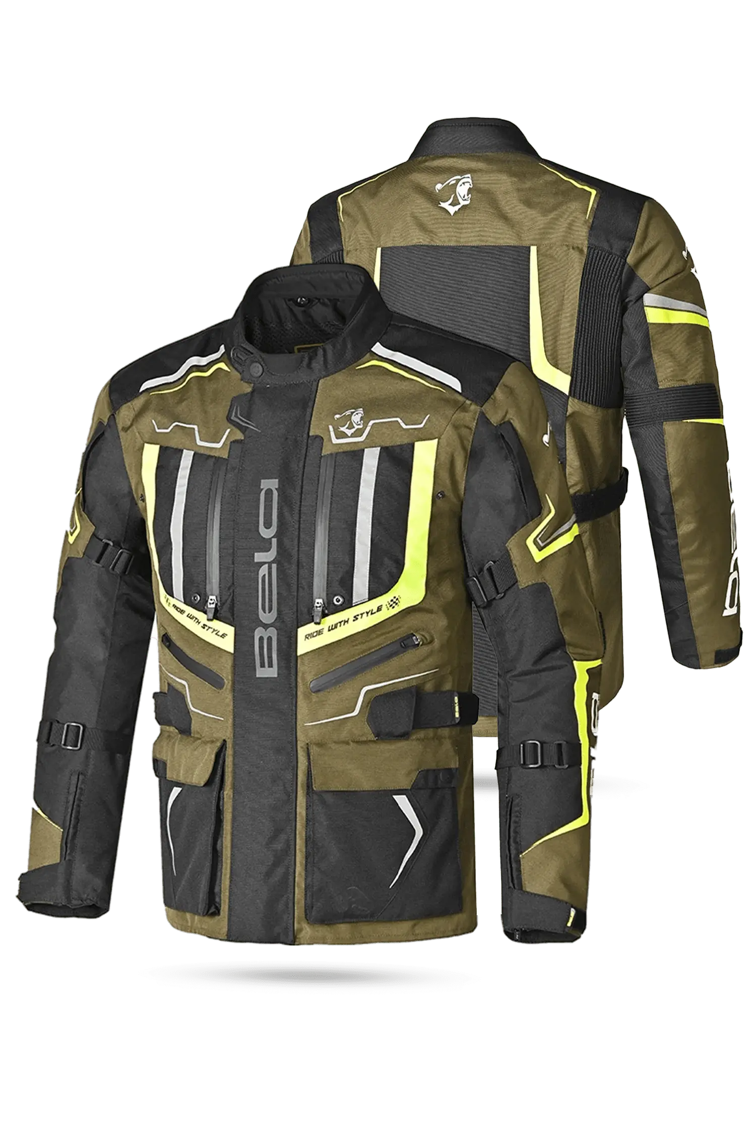 Bela Watson Giacca Touring Nera/Cachi 