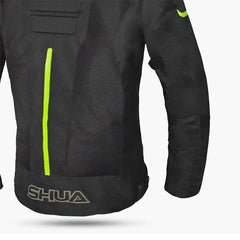 SHUA - Chaqueta Text Gravity Mesh Lady Negro/Amarillo fluor - SECURTEX MOTOR S.L (t/a MaximoMoto)