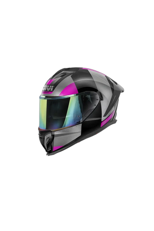 GIVI H503 VISION Casco integrale per moto Nero Titanio Fucsia 