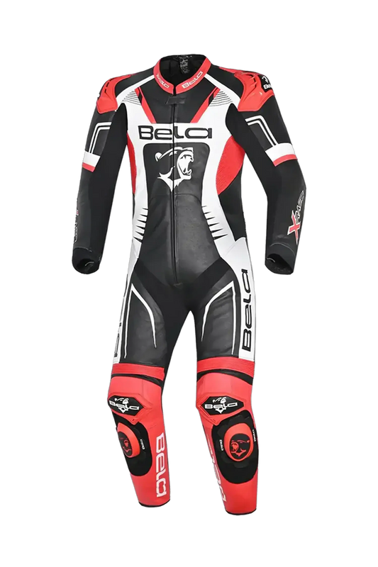 BELA-1PC tuta X Race NERO/BIANCO/ROSSO 