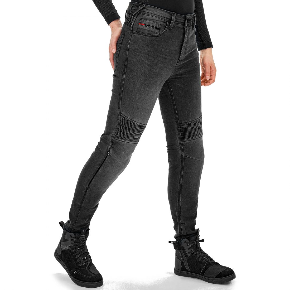 SHIMA ZENITH VAQUEROS DE MOTO MUJER NEGRO 