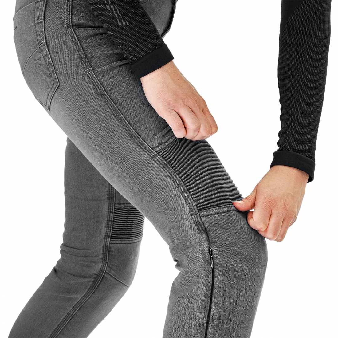 SHIMA ZENITH VAQUEROS DE MOTO MUJER GRIS 