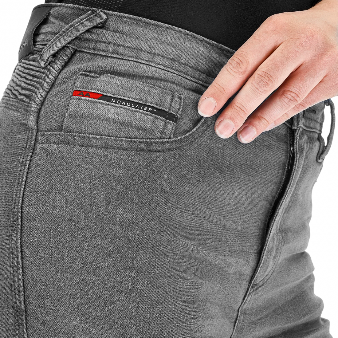 SHIMA ZENITH VAQUEROS DE MOTO MUJER GRIS 