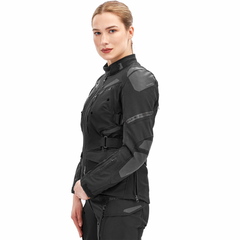SHIMA DUNE MUJER DE TURISMO MOTO CHAQUETA TEXTIL NEGRO 
