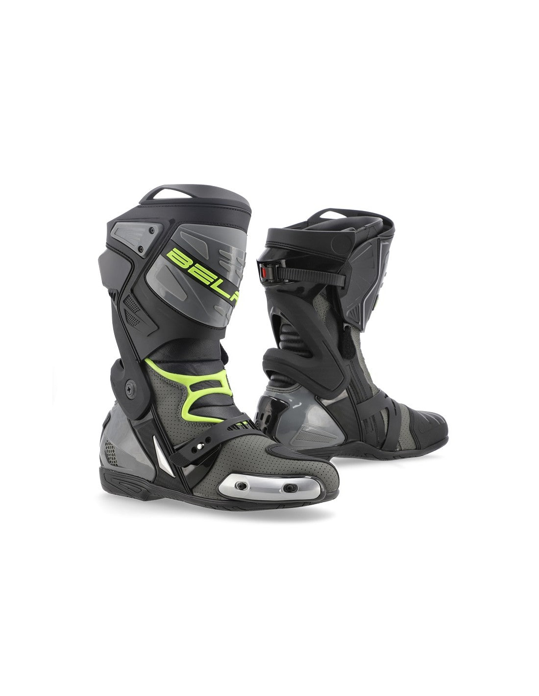 Bela Race Pro 2.0 Stivale Da Corsa Moto Nero/Grigio