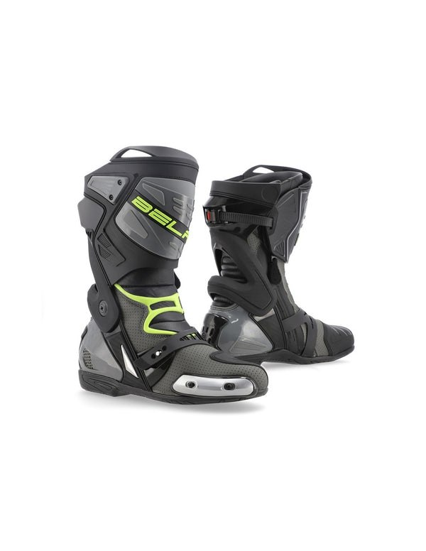 Bela Race Pro 2.0 Stivale Da Corsa Moto Nero/Grigio