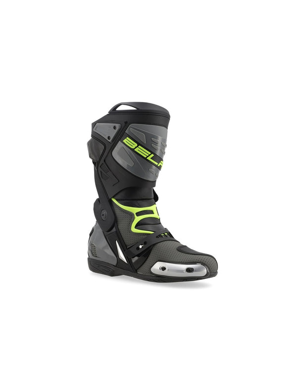 Bela Race Pro 2.0 Stivale Da Corsa Moto Nero/Grigio