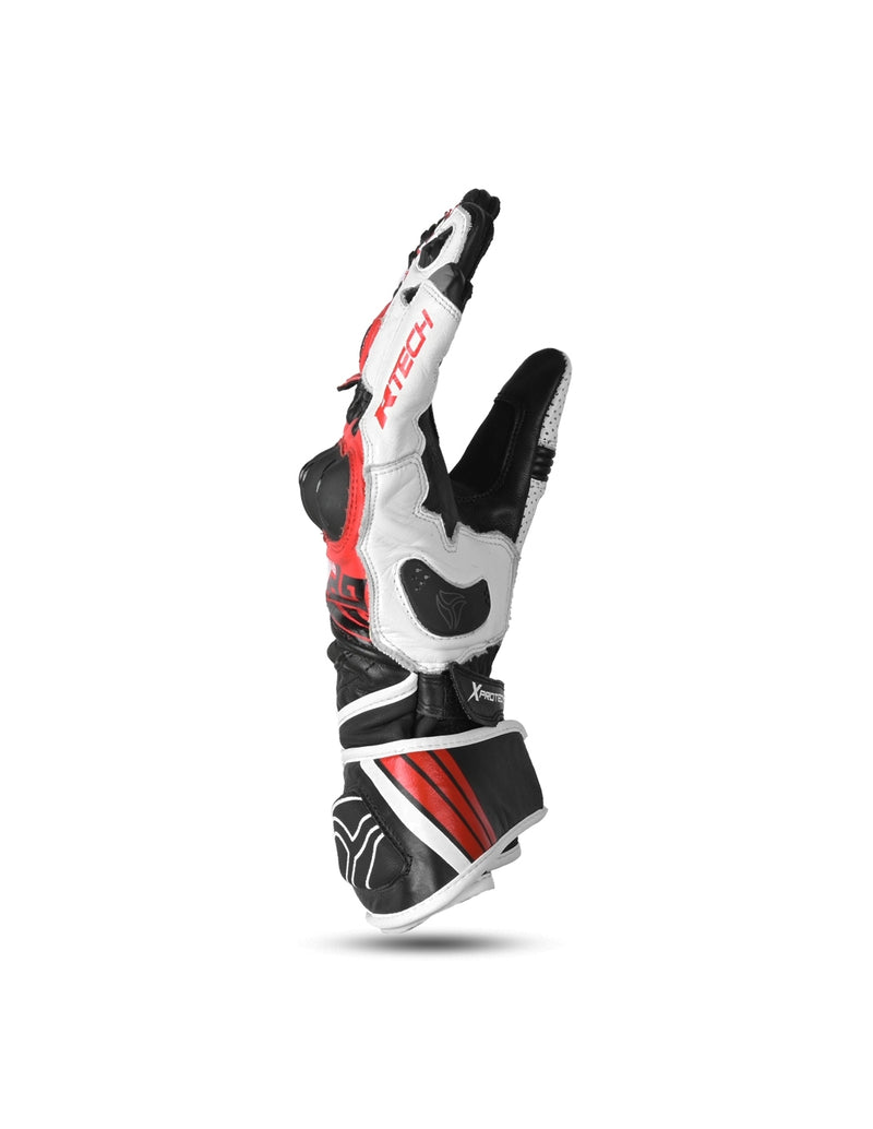 R-tech GP Racing  Guanti da corsa da uomo - NERO/ROSSO