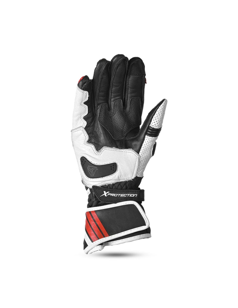 R-tech GP Racing  Guanti da corsa da uomo - NERO/ROSSO