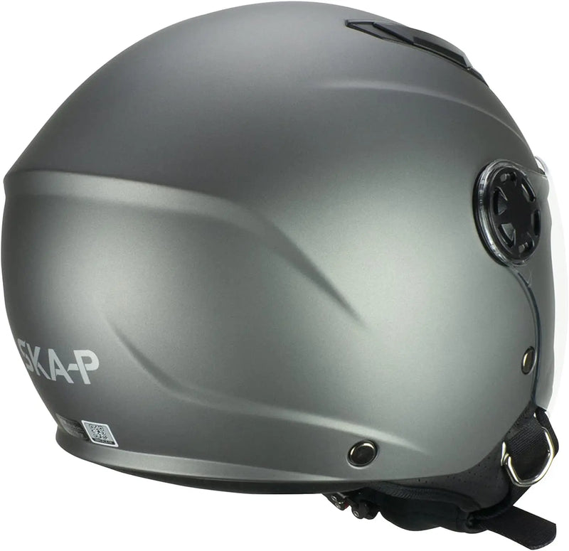 Casco Moto 2MH Fun Mono Jr - Antracite Satinato per Bambini By Ska-P🇮🇹