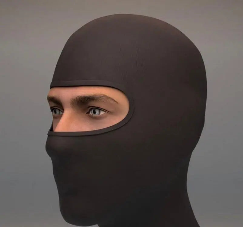 Balaclava Nero Sottocasco  cotone 