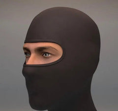 Balaclava Nero Sottocasco  cotone 