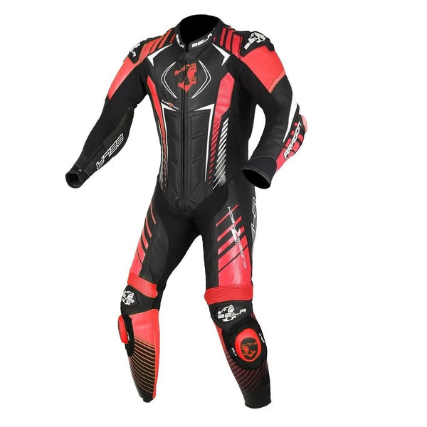 Bela Aragone Tuta da moto Nera/Rossa intera (1 PZ)