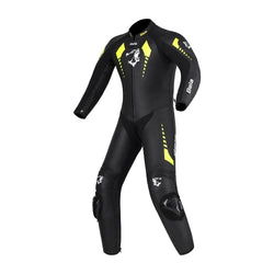 Bela Rollover  Nero giallo 1PC Tute da Moto in Pelle Bambini