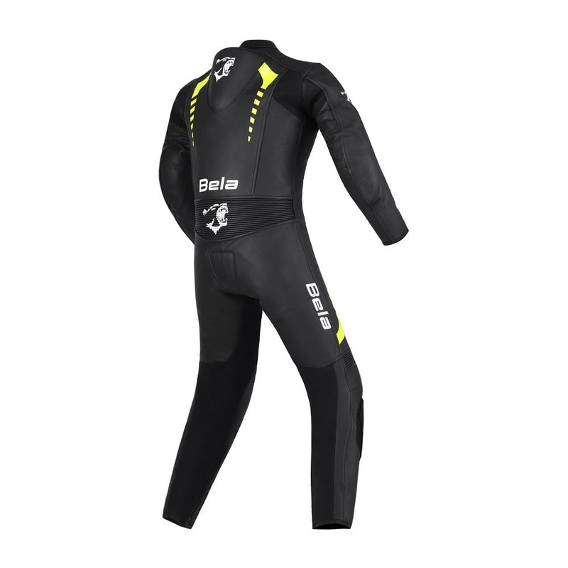 Bela Rollover  Nero giallo 1PC Tute da Moto in Pelle Bambini