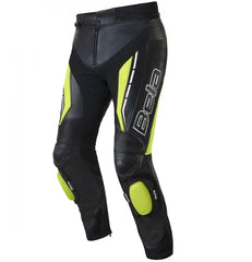 Bela Rocket Nero Giallo UOMO Pantalone (Pelle Di Canguro Mix) front