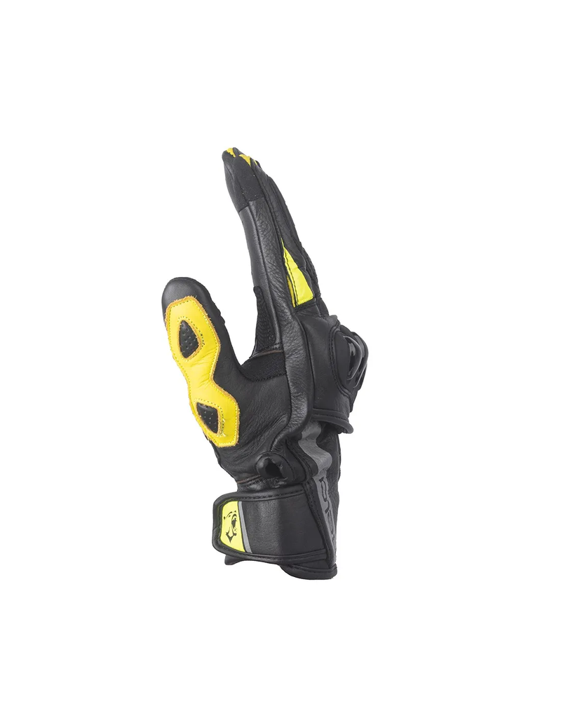 BELA Blast Guanti estivi in pelle - Nero/Giallo