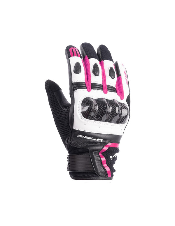 Bela Air Flow Donna Guanti moto estivi Nero / Rosa